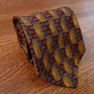 Robert Talbott Nordstrom gold and red tie